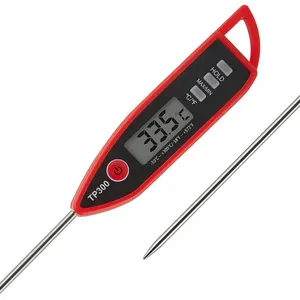 Red Tube TP300 Digital Meat Thermometer Cooking Food Kitchen BBQ Probe Water Milk Oil Liquid Oven Thermometer