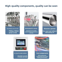 Machine de remplissage de liquides entièrement automatique de haute qualité avec système de dosage quantitatif pour les petites entreprises et la production de jus