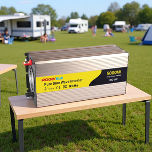 Convertisseur de puissance hors réseau 5000W pour usage domestique, 12V/24V/48V DC vers AC 220V/110V, convertisseur à onde sinusoïdale pure haute puissance <span class=keywords><strong>5000</strong></span> Watt 5KW - Product Image 1