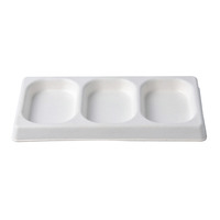 Petite assiette à Sauce biodégradable en forme de citron pulpe jetable Dessert apéritif plat fait bagasse de canne à sucre pour dégustateur de bonbons au sucre