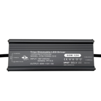 SAA IP67 impermeable 60W 12Vdc fuente de alimentación regulable controlador Led para iluminación LED al aire libre