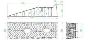 Rampes de service pour véhicules automobiles en plastique portables et colorées, rampe de levage pour voiture - Product Image 6