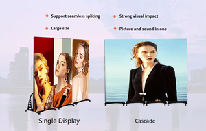 Wifi USB Control P1.86 Trifold Poster Pantalla Led Pantalla Interior Exterior P2.5 Pantalla Led de pie plegable de doble cara - Product Image 2
