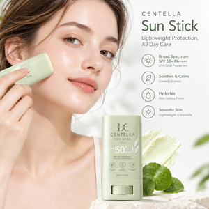 Stick solaire portable Lance OEM à la Centella SPF50 PA++++, résistant à l'eau, non gras, pour les voyages d'affaires en extérieur et l'usage quotidien - Product Image 2
