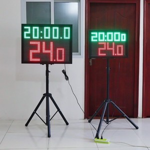 Temporizador de Baloncesto Xt, Cuenta Regresiva de 24 Segundos, Poste de Altura Ajustable, Equipo para Cancha - Product Image 1