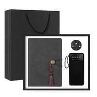 Ensemble cadeau d'affaires personnalisé 2-en-1 en acier inoxydable avec thermos à affichage de la température et carnet