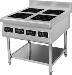Cucina a Induzione Commerciale Verticale ad Alta Potenza da 3000W/5000W con 4 Zone/4 Fuochi e Tecnologia Half-Bridge - Product Image 1