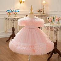 Robe de Princesse d'Été Meiqiai pour Enfants, Robe Douillette pour Filles, Robe de Mariage pour Demoiselle d'Honneur, Robe de Spectacle à Traîne en Gâteau Étages