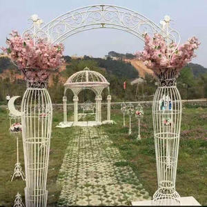 Arche <span class=keywords><strong>de</strong></span> mariage en métal à assembler soi-même Arche <span class=keywords><strong>de</strong></span> jardin avec pergola <span class=keywords><strong>pour</strong></span> plantes grimpantes Rose - Product Image 4