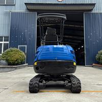 Mini-excavatrice compacte EPA Euro 5 de 2 tonnes avec moteur Kubota, cabine fermée et pince à griffes pour jardin, à vendre