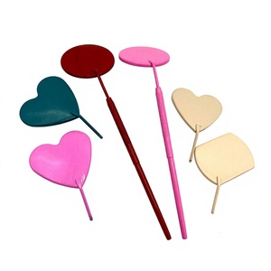 Wholesale High Quality <b>Lighted</b> Eyelash Extension <b>Mirror</b> Hollow Handle Custom Design Color Logo Magnifying Eyelash Lift Tools - Product Image 1