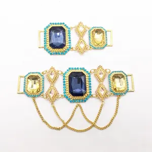 Conector feminino diamante biquíni, acessórios de banho joias douradas metal strass