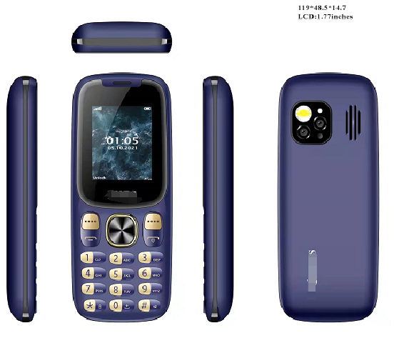 Custom OEM Phone Big Button Keypad 4G Basic Internet Dual Sim Feature Phone Mobile