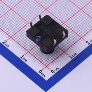 UK-B0224-G11-250 Tactile Switch Through hole-4P,12x12mm Switch Single Pole Single Throw Round Button 2.5N Through Hole - Product Image 2