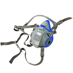 CE Approved Half <b>Face</b> Respirator Dustproof Lightweight Reusable Washable Dual Acid Gas Filter Cartridge Anti-Fog Silicone Mask - Product Image 2