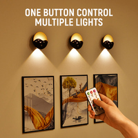 Applique murale LED moderne avec télécommande, capteur PIR, changement de couleur RGB, dimmable, base d'ampoule B22, pour salle de bain