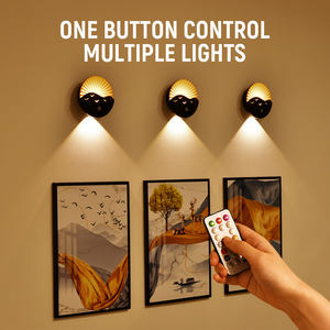 Applique murale LED moderne avec télécommande, capteur PIR et changement de couleur RGB pour salle de bain - Product Image 3