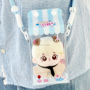 Bubu Cute Plush Doll Plastic Doll Pouch Bag PVC Double Side Print Decorative Doll Storage Toys Bags Holder Support <strong>Custom</strong> Design - Product Image 2
