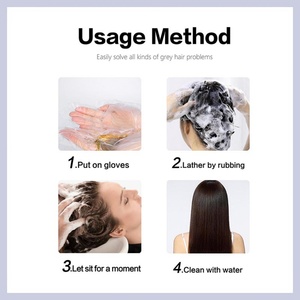 ครีมย้อมผมสมุนไพรสีดำถาวรเกรดพรีเมียมสำหรับทุกสภาพเส้นผม - Product Image 6