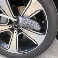 NBT Brand New Microfiber Sponge Wheel Tire Brush Water Dust Removal Chiffon de nettoyage pour le nettoyage des véhicules Brosses de lavage de voiture Tool