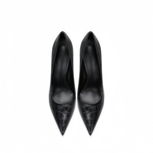 Tallas grandes Mujer Sexy Flaco Puntiagudo Super Tacones Vintage Cuero cocodrilo Tacón fino Elegante Zapato único Tacón - Product Image 3