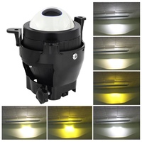 Phare antibrouillard triangulaire de 3 pouces pour voiture, adapté aux feux antibrouillard Bi-LED pour voitures Lada, disponible en quatre couleurs