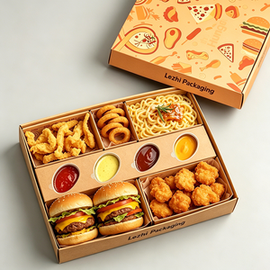 Caja <span class=keywords><strong>para</strong></span> llevar <span class=keywords><strong>de</strong></span> <span class=keywords><strong>empanadas</strong></span> <span class=keywords><strong>de</strong></span> papas fritas con taza <span class=keywords><strong>para</strong></span> salsa, <span class=keywords><strong>de</strong></span> cartón desechable, <span class=keywords><strong>para</strong></span> comida rápida, hamburguesas <span class=keywords><strong>y</strong></span> pollo frito. - Product Image 5