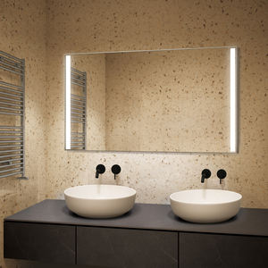 Miroir de salle de bain LED de luxe à intensité variable avec interrupteur tactile Miroir lumineux trois couleurs Espejos De Tocador Moderno - Product Image 1