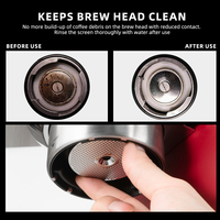 1 pièce Écran de douche en acier inoxydable pour groupe de distribution d'expresso, compatible avec les machines à café Breville et Gemilai