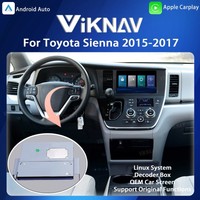 Boîtier décodeur portable Viknav Linux System Sienna 2015-2017, USB sans fil, Apple CarPlay, Android Auto, écran tactile 8 pouces 1280x480