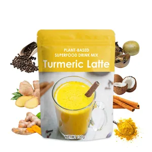 Private Label matcha tea Superfood Strengthen Immune System Golden Milk Turmeric Latte Powder