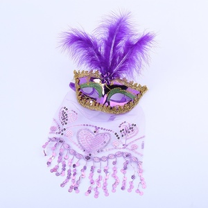 Nouveau masque en forme de cœur en fil de plastique avec logo, style européen et américain, créatif, pour fête costumée adulte - Product Image 4