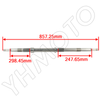 Pour Honda Trx420fe 420 FPE TE FE FM Rancher 2007-2013 Pièces ATV Arbre d'essieu arrière en acier pour quad