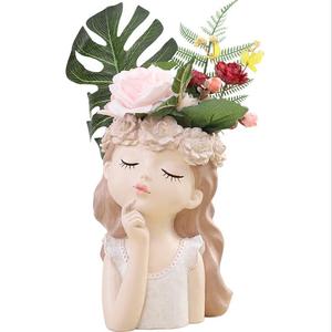 Maceta con Forma <span class=keywords><strong>de</strong></span> Busto <span class=keywords><strong>de</strong></span> <span class=keywords><strong>Dama</strong></span> Estilo Griego Romano, Estatua Femenina <span class=keywords><strong>de</strong></span> Poliresina, Maceta <span class=keywords><strong>para</strong></span> Decoración del Hogar y Jardín - Product Image 2