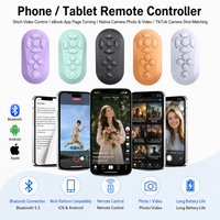 Télécommande sans fil Bluetooth pour TikTok, vidéo courte, selfie, zoom, déclencheur compatible avec iOS Android, rechargeable