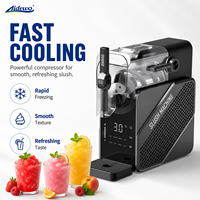 Nouvelle machine à slush portable N2J1-01 de 2 L, mini-machine commerciale à refroidissement rapide pour yaourt, glace aux fruits, sorbet au chocolat, eau glacée