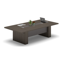 Table de réunion de bureau moderne en panneaux de bois personnalisable pour salles de conférence, hôtels et écoles