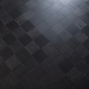 Plancher en bois d'ingénierie artistique multicouche CE personnalisable, silencieux, grade ABC, 16 mm 15 mm, en noyer noir, à joint mâle et femelle, pour projets immobiliers - Product Image 1
