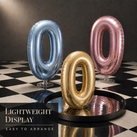 50 ballons chiffres en Mylar de 16 pouces pour décoration de mariage, anniversaire, remise de diplôme – Chiffres en feuille d'aluminium 0 1 2 3 4 5 6 7 8 9