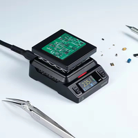 Miniware Mhp50 piringan panas MiNi SMD Penghangat Ruangan pra-pemanas stasiun ulang papan PCB penyolderan solder pelat pemanas alat perbaikan