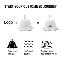 Chapeaux de sauna en feutre personnalisés avec logo pour la vente en gros - Bonnets de douche en feutre de laine résistants à la chaleur pour banya et hammam