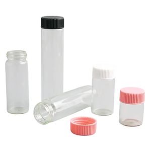 Boş Şeffaf vidalı üst konteyner tüp 15ml 25ml 40ml 50ml 60ml 2oz cam şişe vidalı kapak boncuk hediye ambalaj kullanımı - Product Image 1