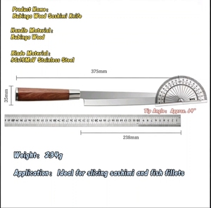 <span class=keywords><strong>Cuchillo</strong></span> de Chef Japonés Profesional Yusheng <span class=keywords><strong>Grande</strong></span> <span class=keywords><strong>para</strong></span> <span class=keywords><strong>Cortar</strong></span> Sashimi D17 - Product Image 3