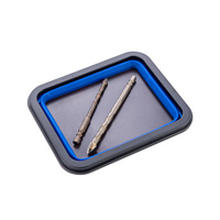 3 plateaux à outils magnétiques pliables en silicone avec maintien magnétique puissant pour pièces, vis, écrous, boulons, boîte à outils de garage, réparation automobile