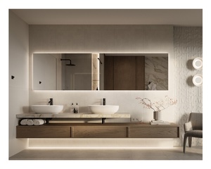 Bán Sản Phẩm Tiêu Chuẩn L Hình Nhỏ Tường Treo Đá Hàng Đầu Tích Hợp Nổi Phòng Tắm Vanity Tủ Thiết Lập Với Bồn Rửa Hiện Đại - Product Image 2