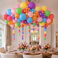 100 pièces de liens rapides de 6 pouces pour ballons longs, pour la fixation des queues d'arche, la décoration murale de ballons, les mariages, les anniversaires, les baby showers et les fêtes