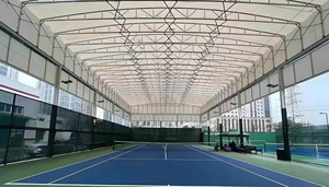 Techo retráctil eléctrico motorizado para exteriores, toldo móvil para cancha de baloncesto, cancha de pádel, toldo eléctrico deslizante para protección contra la lluvia y el sol - Product Image 5
