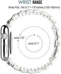 2020 de acero inoxidable de lujo <span class=keywords><strong>Apple</strong></span> <span class=keywords><strong>Watch</strong></span> banda de <span class=keywords><strong>Metal</strong></span> 44mm 40mm para reloj <span class=keywords><strong>Apple</strong></span> <span class=keywords><strong>Watch</strong></span> banda <span class=keywords><strong>Correa</strong></span> negro de plata - Product Image 3