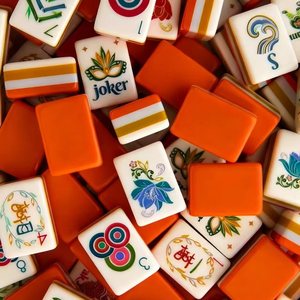 Tuiles de Mahjong en Acrylique Élégantes avec Logo Personnalisé pour le Jeu et le Divertissement en Casino, Coffrets Cadeaux Portables de <span class=keywords><strong>Boutique</strong></span> - Product Image 1