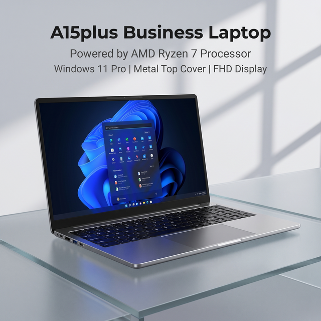 The New 15.6" 16GB DR4 Memory Equipped with Ryzen 7 Processor and Featuring a Slim Design Is a Business-oriented Laptop Computer